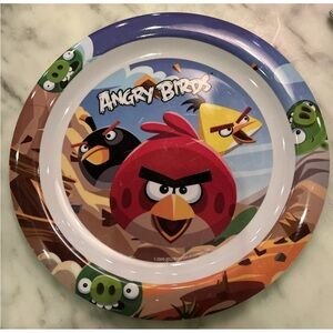 Angry Birds Small Child Kids Toddler Plate Red Bird Dish